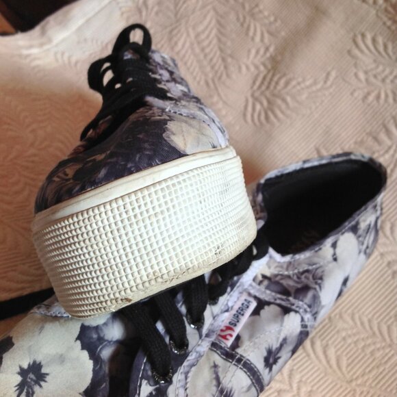 Superga Anthropologie Petunia Platform Sneakers Canvas 41.5 - USAW 10 - USAM 8.5 - Picture 9 of 11